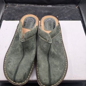Born Men's Green Leather‎ Slip-On Loafers
